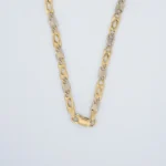 CADENA TEJIDO GARDENIA DOS OROS 18K - Image 2