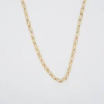 CADENA TEJIDO BANANA ORO 18K