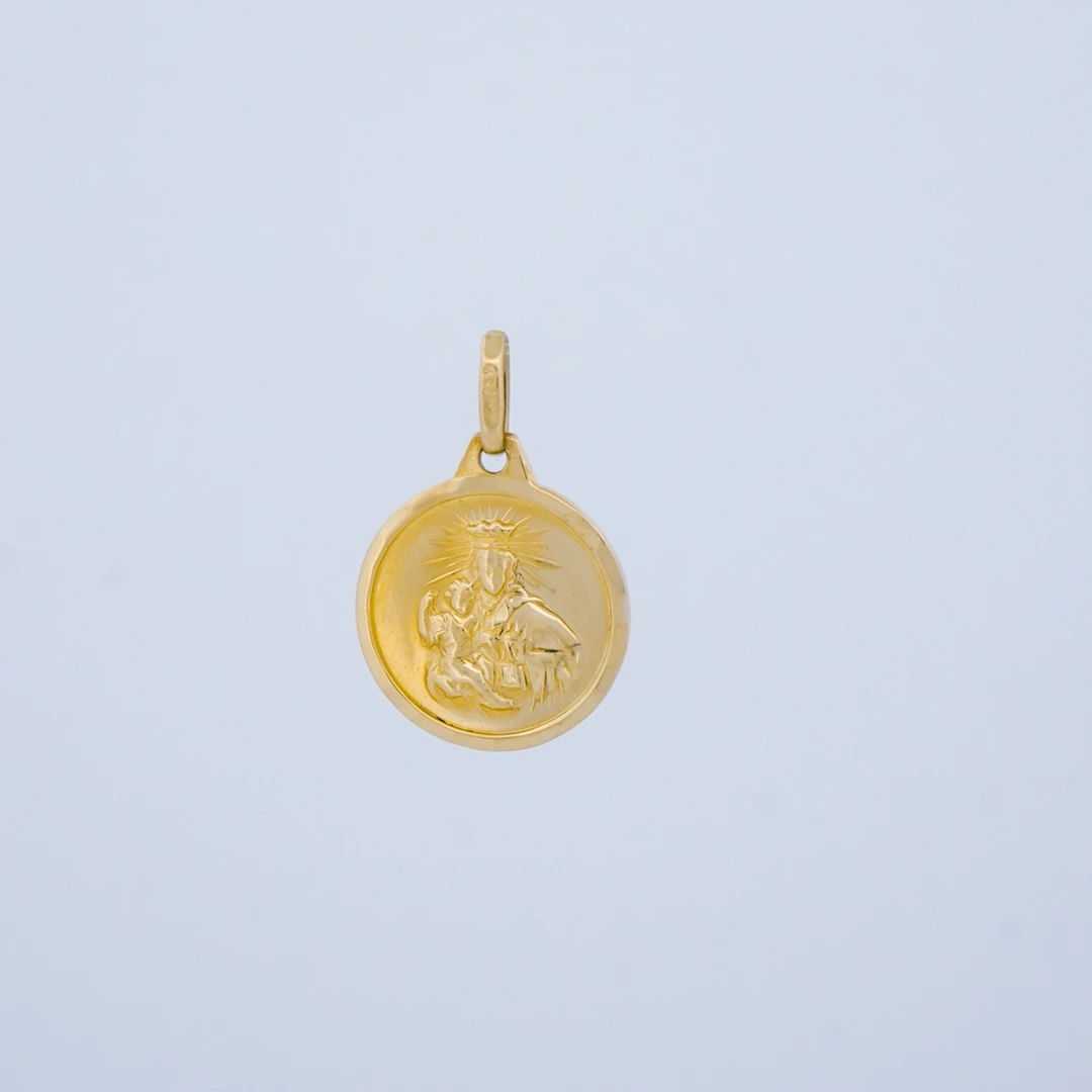 1951364.webp DIJE MEDALLA VIRGEN DEL CARMEN EN ORO 18 KILATES - Image 1