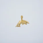 DIJE DELFIN PIEDRAS EN ORO 18 KILATES