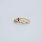 ANILLO PARA DAMA CORONA PANDORA EN ORO 18 KILATES