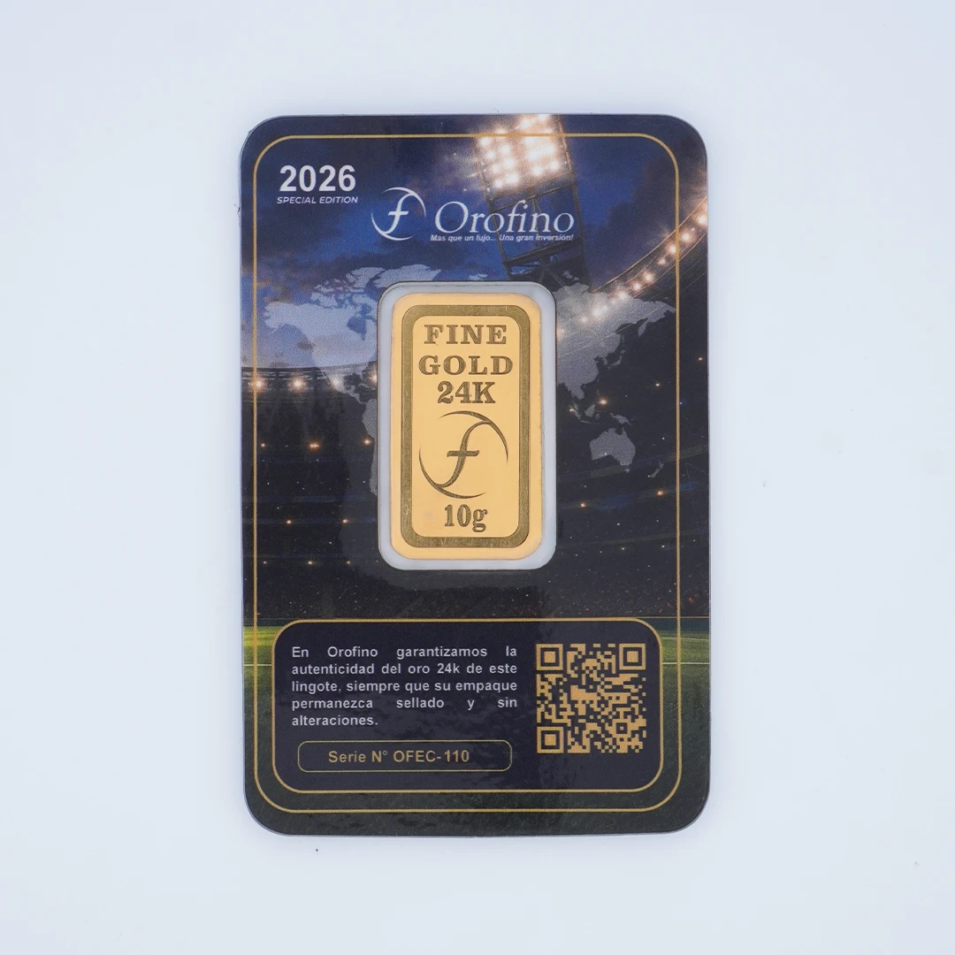 OFEC-20265.webp LINGOTE DE ORO 24K EDICIÓN ESPECIAL MUNDIAL 2026 - Image 1
