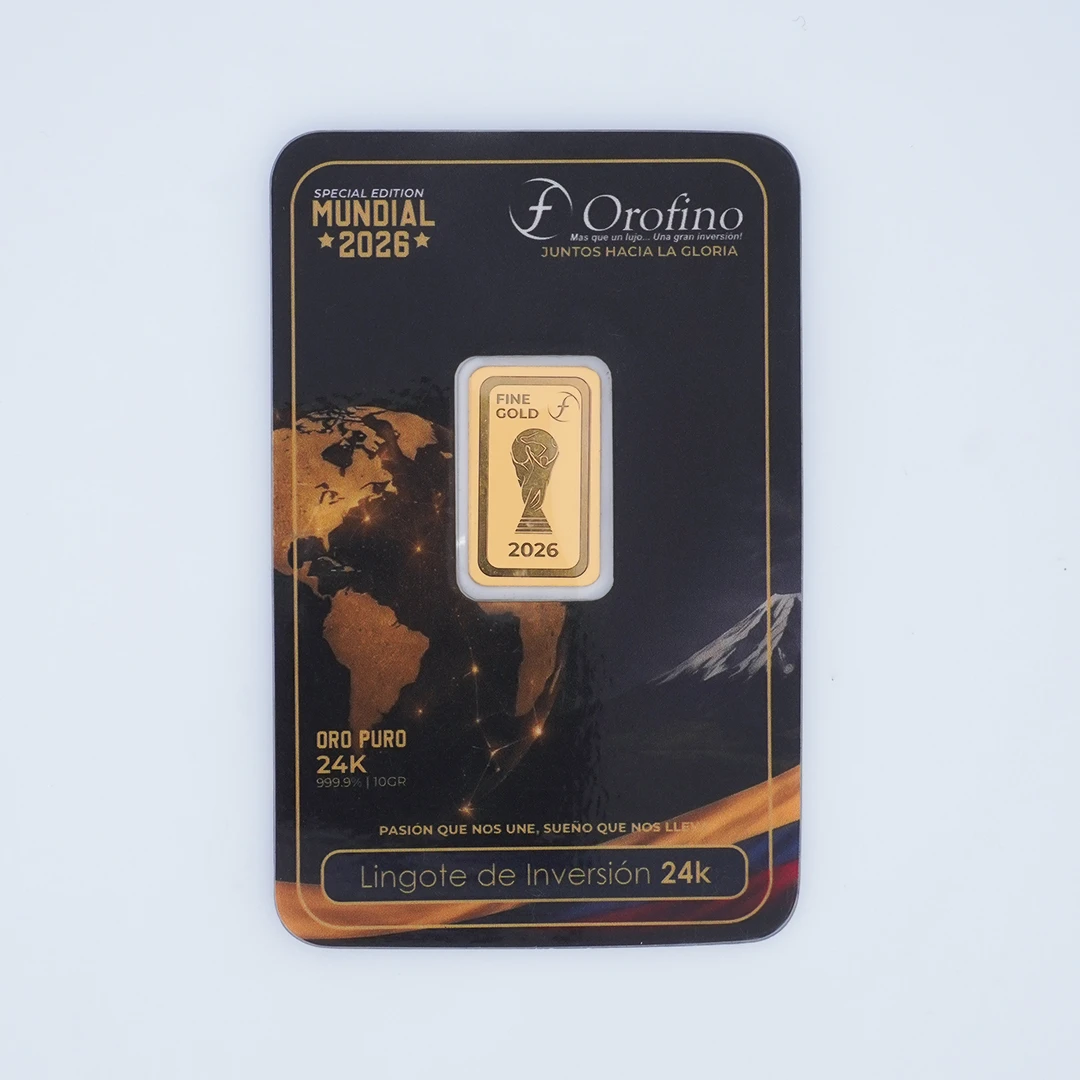 OFEC-20266.webp LINGOTE DE ORO 24K EDICIÓN ESPECIAL MUNDIAL 2026 - Image 1