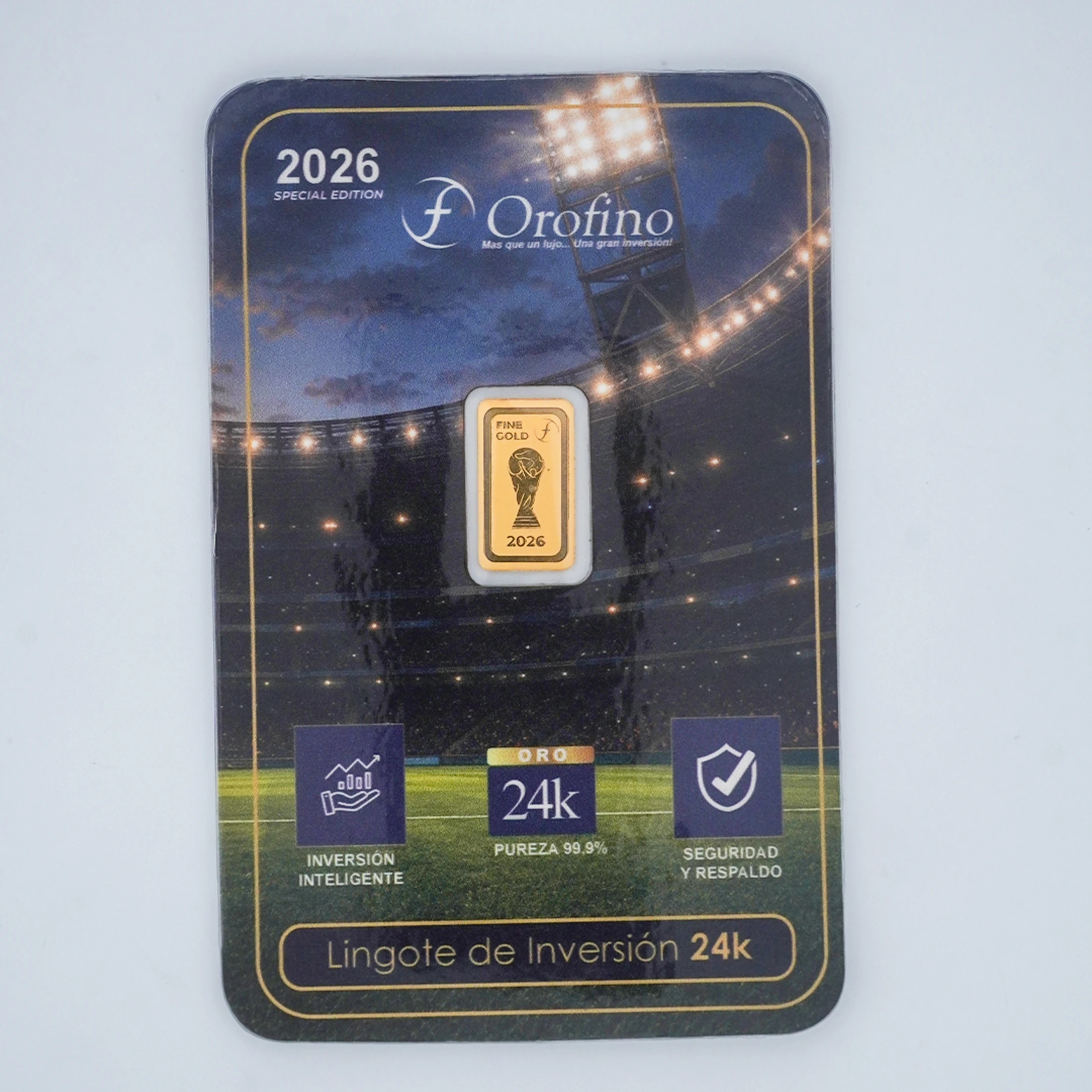 OFEC-20268.webp LINGOTE DE ORO 24K EDICIÓN ESPECIAL MUNDIAL 2026 - Image 1