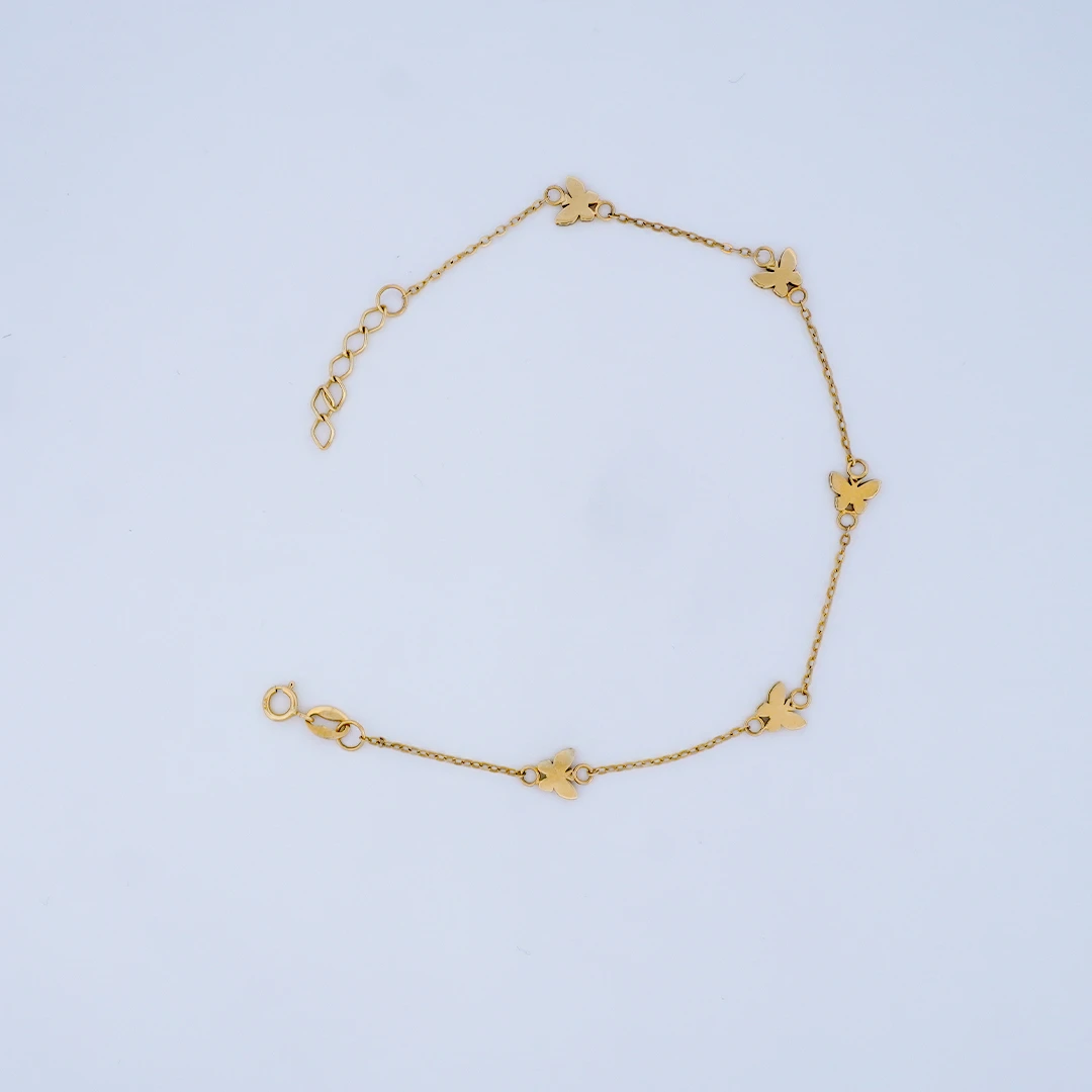 1503270.webp PULSO DE TEJIDO ROLÓN MARIPOSAS EN ORO 18K - Image 1