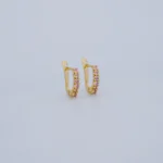 ARETES REGLETA CON CIERRE CATALÁN EN ORO 18K