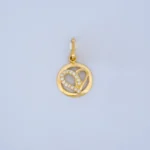 DIJE CORAZÓN CALADO EN ORO 18K