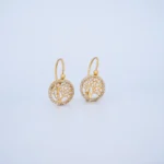 ARETES ÁRBOL DE LA VIDA EN ORO 18K