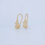 ARETES ESTILO TOUS EN ORO 18K