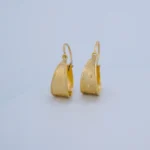 Aretes Candongas Diamantadas en Oro 18 Kilates