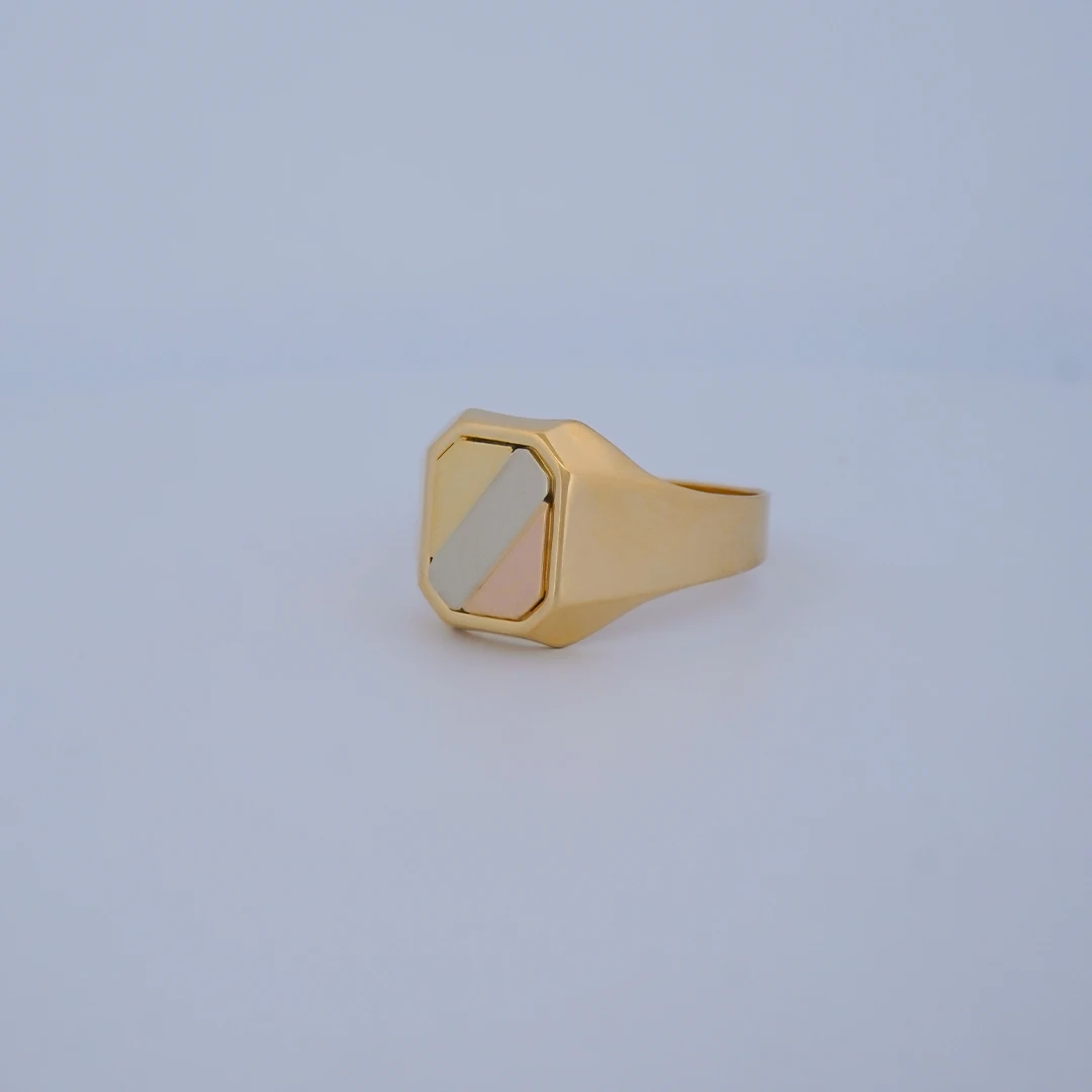1503332.webp Anillo para Hombre en Tres Oros 18 Kilates - Image 1