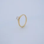 Anillo para Dama Solitario Piedra en Oro 18 Kilates