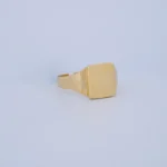 ANILLO PARA HOMBRE SELLO LISO EN ORO 18K