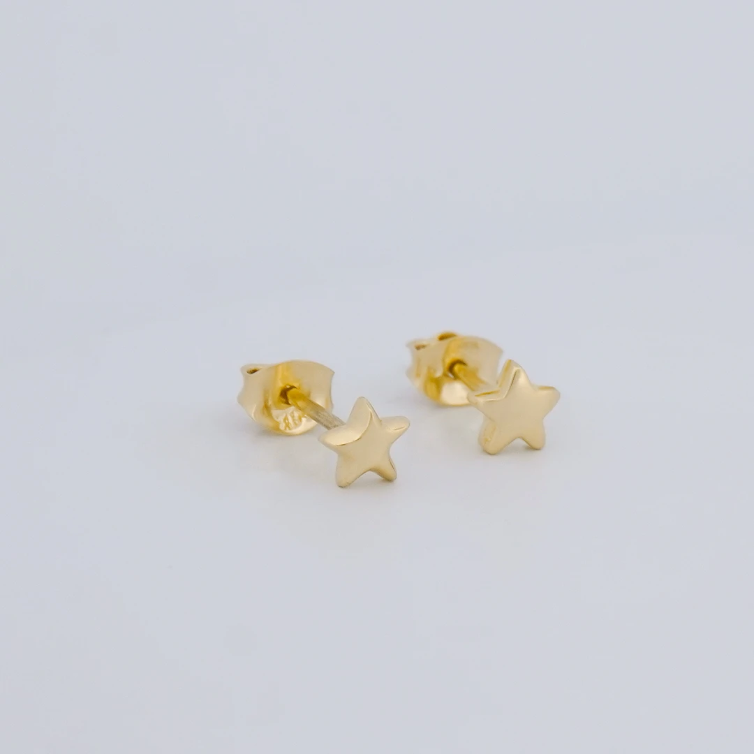 1516117.webp ARETES TOPOS ESTRELLA EN ORO 18K - Image 1
