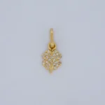 DIJE TRÉBOL COLMENA EN ORO 18K