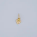 DIJE CORAZÓN LISO EN ORO 18K