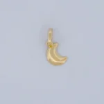 DIJE LUNA LISA EN ORO 18K