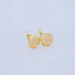 ARETES TRÉBOL CON CIERRE CATALÁN EN ORO 18K