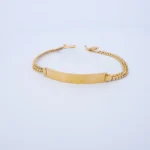 PULSO DE TEJIDO CHINO PLACA EN ORO 18K