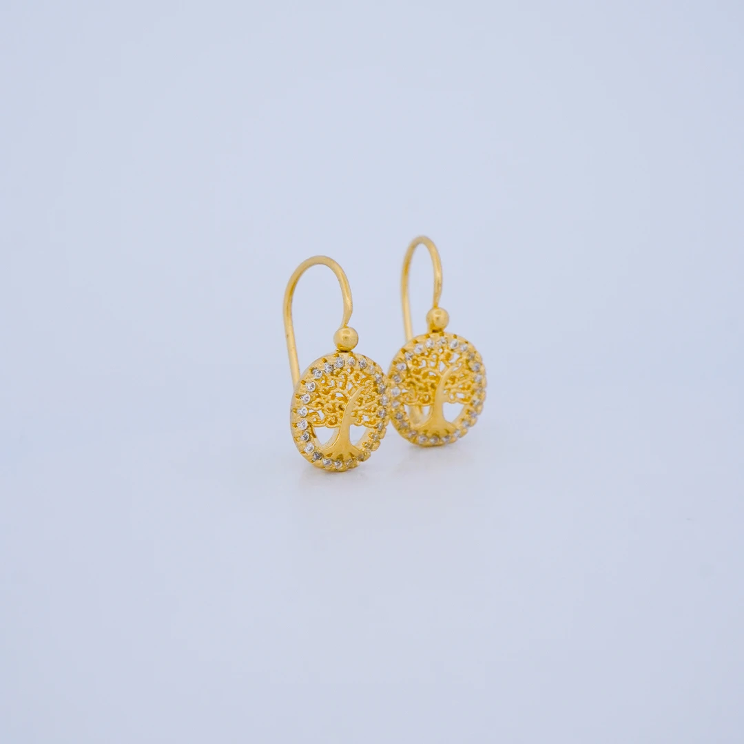 1516146.webp ARETES ÁRBOL DE LA VIDA EN ORO 18K - Image 1