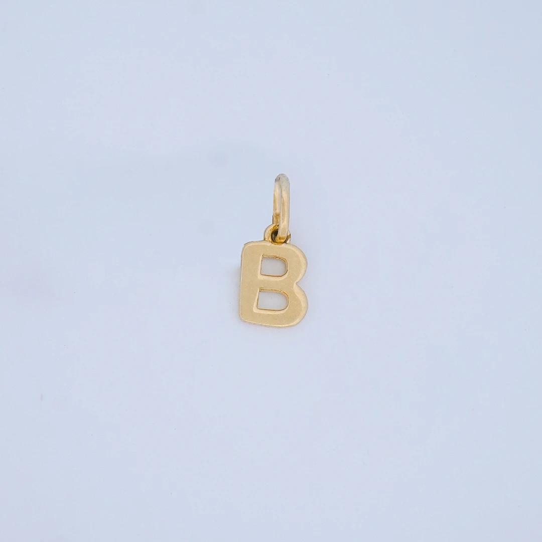 1516152.webp DIJE LETRA B LISA EN ORO 18K - Image 1