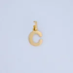 DIJE LETRA C LISA EN ORO 18K