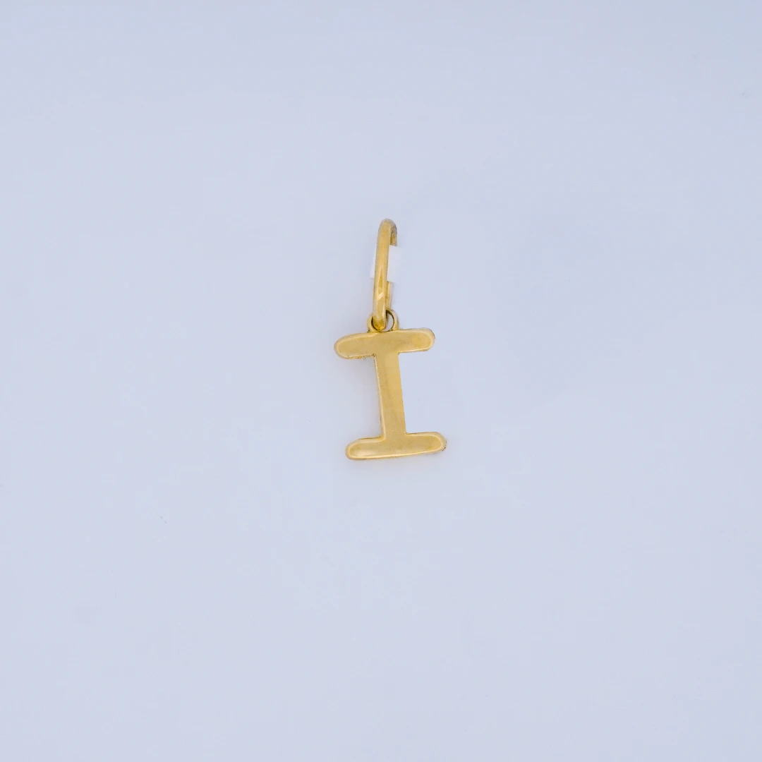 1516156.webp DIJE LETRA I LISA EN ORO 18K - Image 1