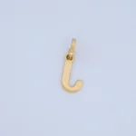 DIJE LETRA J LISA EN ORO 18K