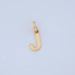 Dije Letra J Lisa Oro 18K - Orofino Ecuador