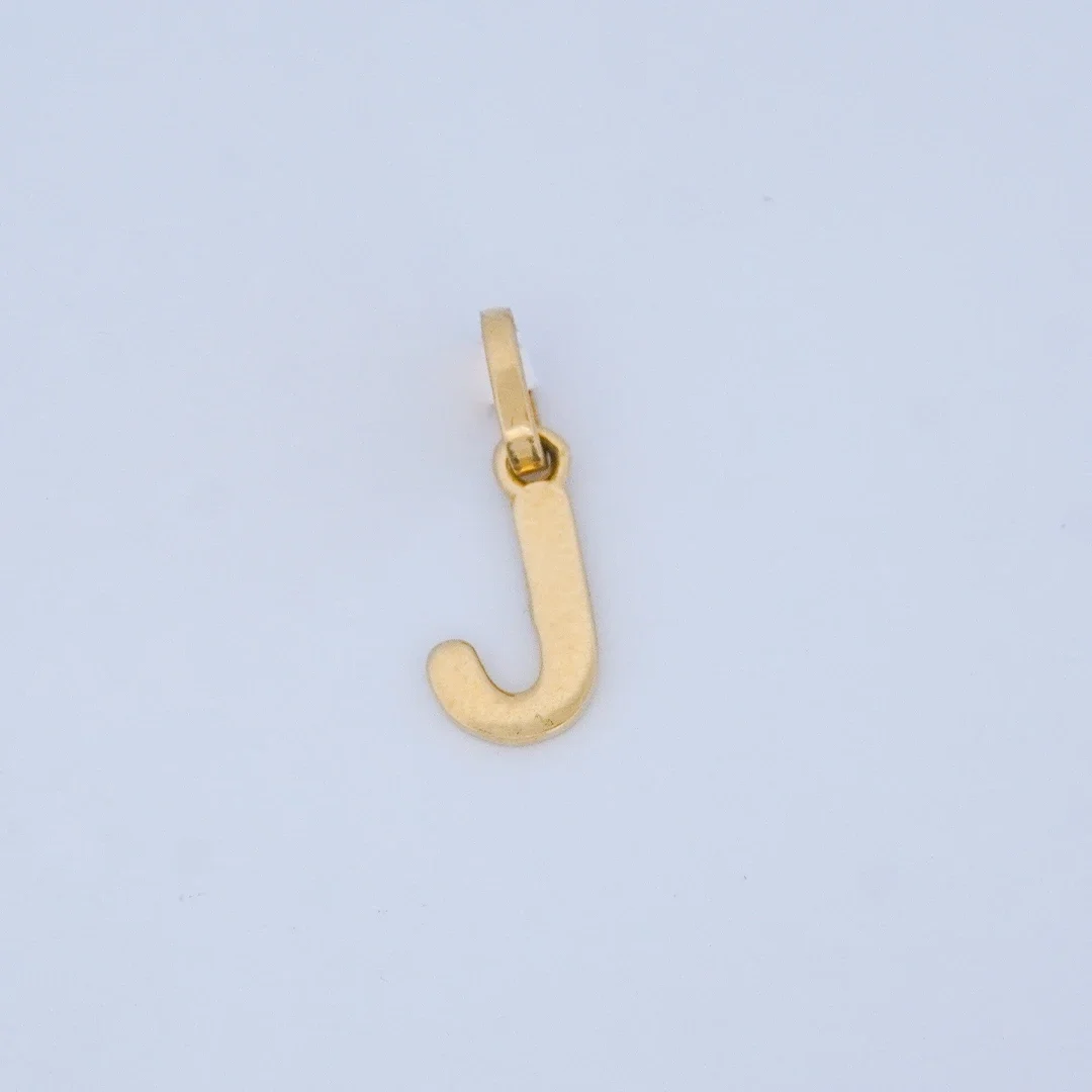 1516157.webp Dije Letra J Lisa Oro 18K - Orofino Ecuador