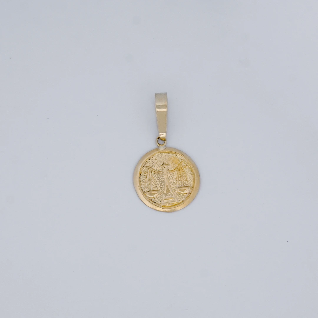 1516175.webp Dije Medalla Libra en Oro 18 Kilates - Image 1