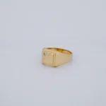 Anillo para Hombre Piedra en Oro 18 Kilates