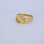 ANILLO PARA HOMBRE PIEDRAS EN ORO 18 KILATES