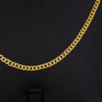 Cadena Tejido Cubana en Oro 18 Kilates - Image 2