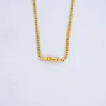 Cadena Tejido Cubana en Oro 18 Kilates - Image 3