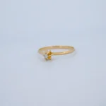 Anillo Solitario Piedra en Oro 18 Kilates