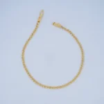 PULSO DE TEJIDO CUBANO EN ORO 18K