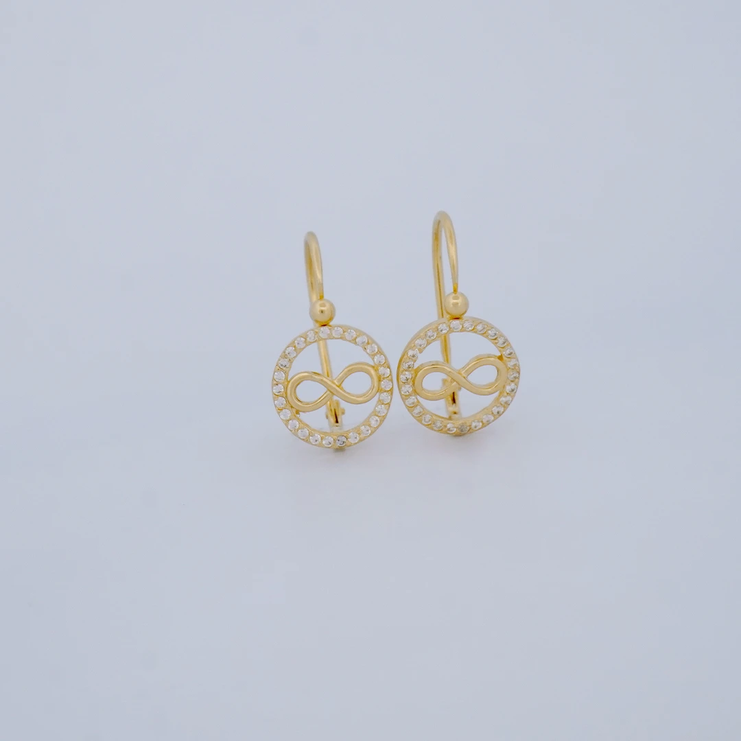 1541464.webp ARETES INFINITO TENNIS EN ORO 18K - Image 1