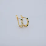 ARETES REGLETA CON CIERRE CATALÁN EN ORO 18K