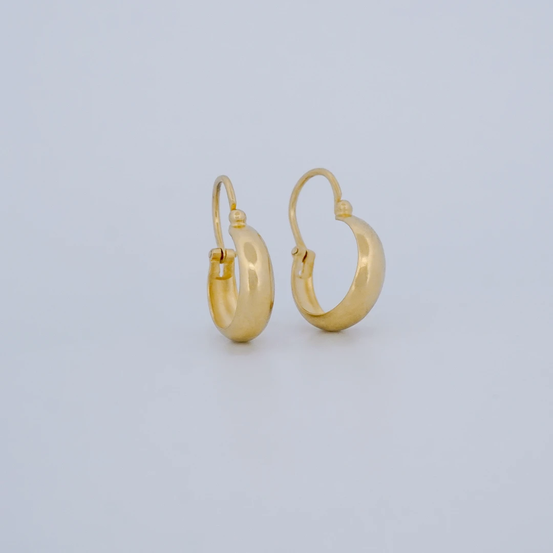 1541481.webp ARETES CANDONGAS LISAS EN ORO 18K - Image 1