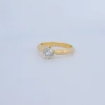 Anillo Solitario Piedra en Oro 18 Kilates