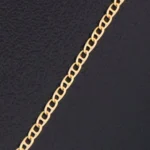 CADENA DE TEJIDO ESCALERA CORTA EN ORO 18K - Image 2