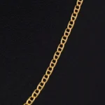 CADENA DE TEJIDO ESCALERA CORTA EN ORO 18K - Image 2