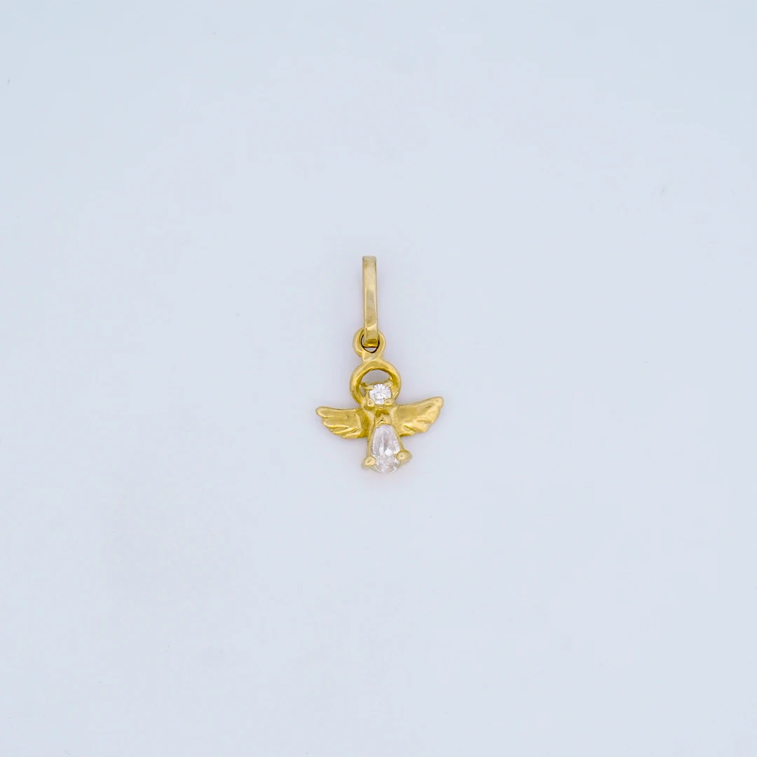 1551335.webp DIJE ÁNGEL PIEDRA EN ORO 18K - Image 1