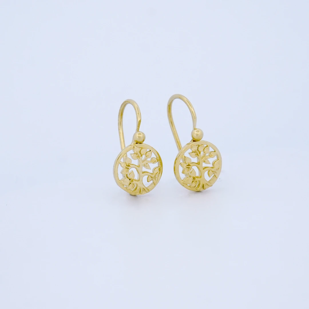 1551340.webp ARETES ÁRBOL DE LA VIDA EN ORO 18K - Image 1