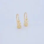 ARETES ESTILO TOUS EN ORO 18K
