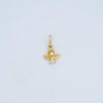 DIJE ÁNGEL PIEDRA EN ORO 18K