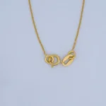 Cadena Tejido Rolon Dijes Cubos en Oro 18 Kilates - Image 3