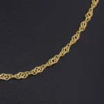 Cadena Tejido Singapur en Oro 18 Kilates - Image 2