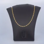Cadena Tejido Singapur en Oro 18 Kilates